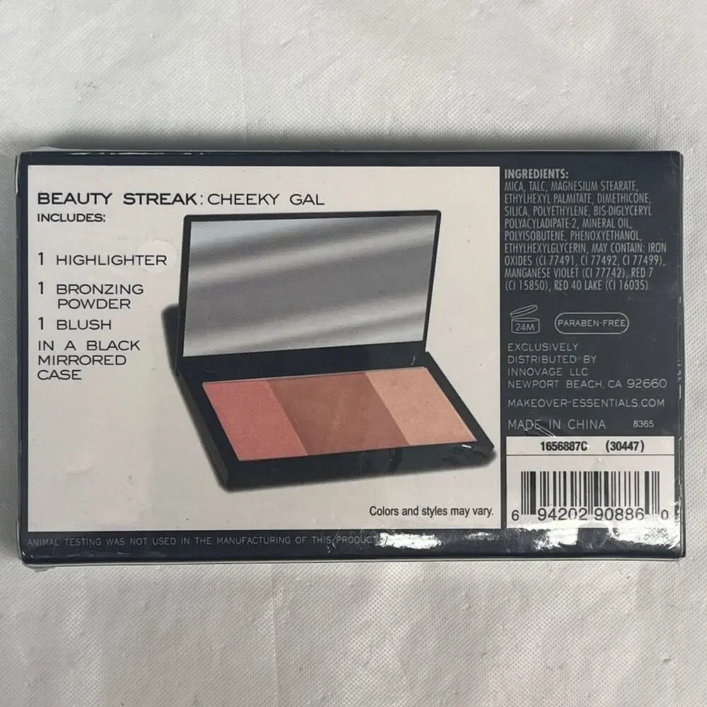 ME Makeover Essentials Beauty Streak Cheeky Gal Blush Bronzer Highlighter New